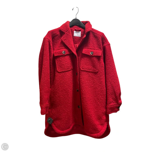 Coat Peacoat By Old Navy In Red, Size: M