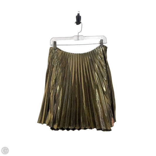 Skirt Mini & Short By Maeve In Gold, Size: 14
