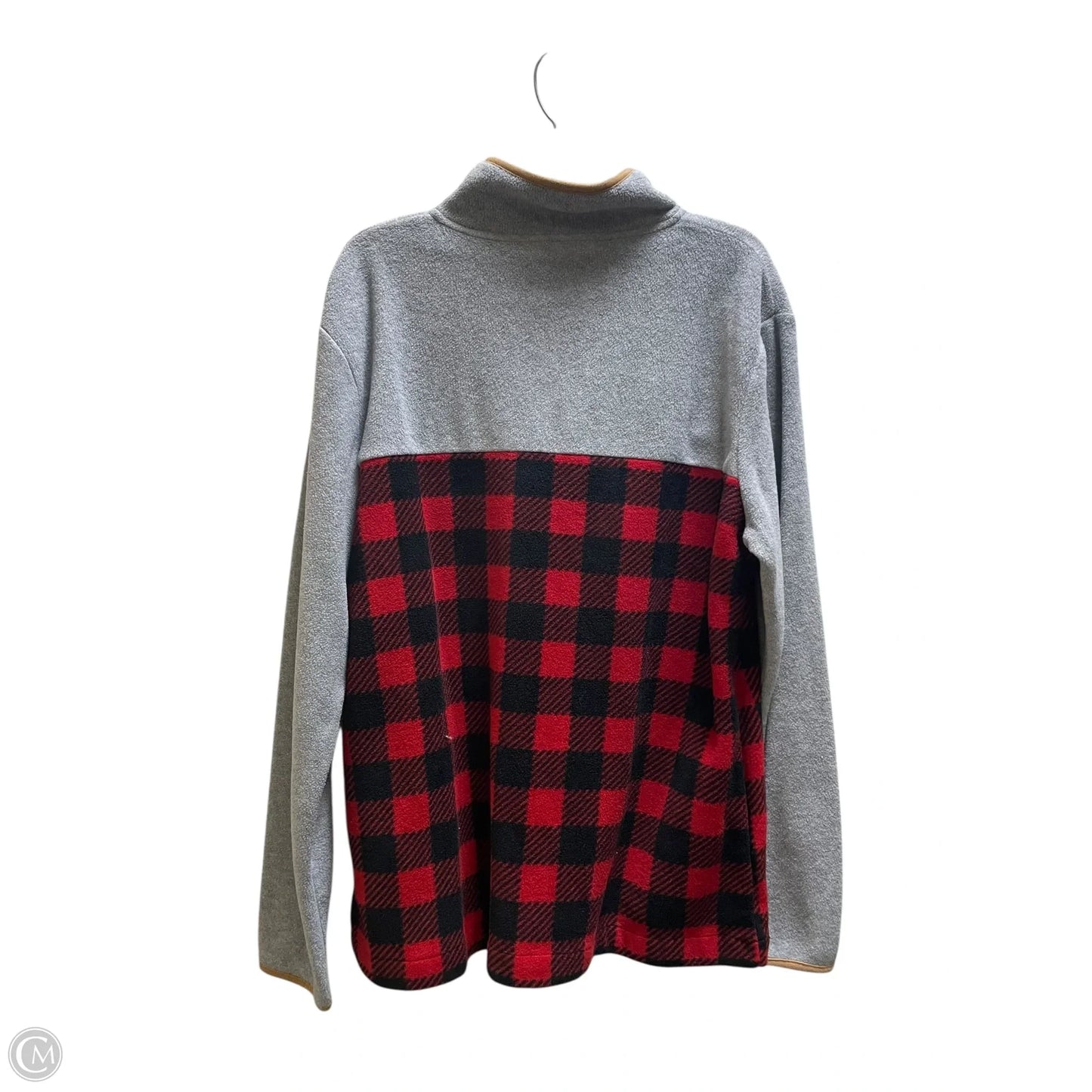 Sweatshirt Collar By Simply Southern In Red, Size: 1x