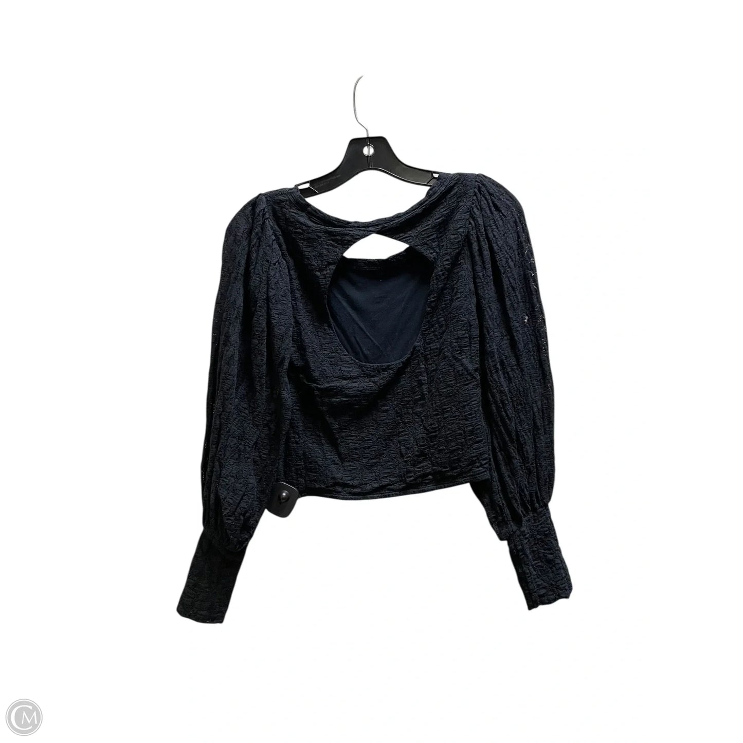 Top Long Sleeve By Free People In Black, Size: S