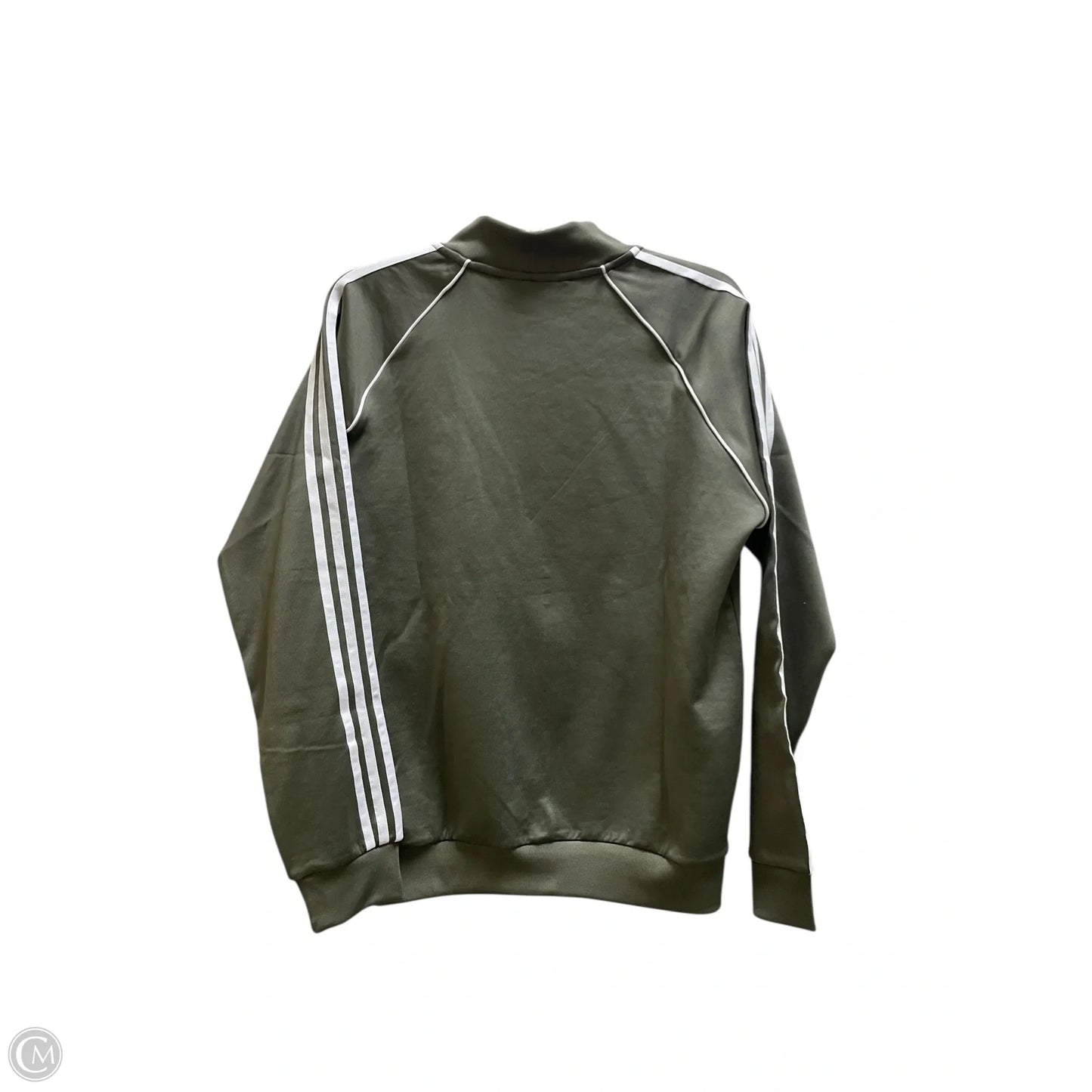 Athletic Jacket By Adidas In Green, Size: L