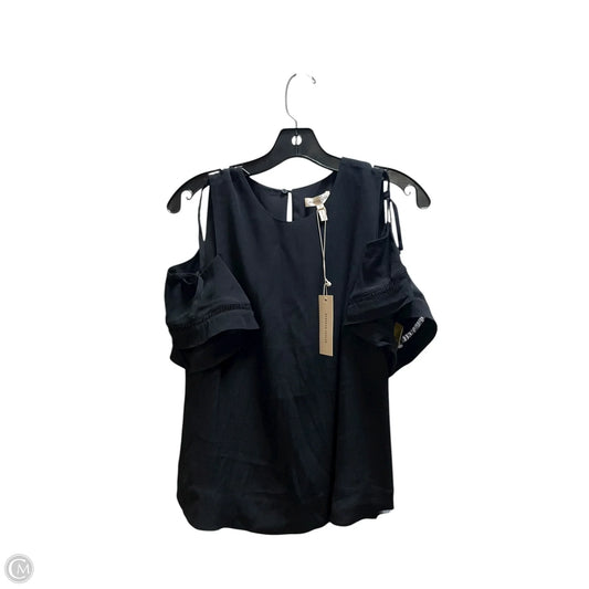 Top Short Sleeve By Rebecca Taylor In Black, Size: 4