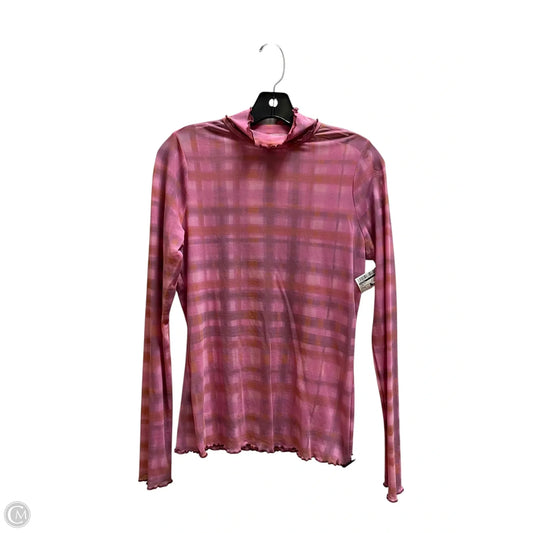 Top Long Sleeve By Pilcro In Pink, Size: M