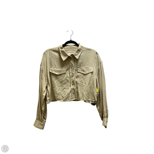 Top Long Sleeve By Maeve In Tan, Size: M