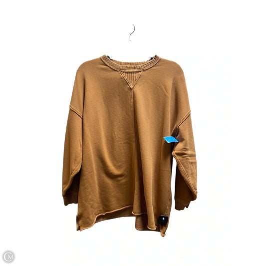 Top Long Sleeve By Aerie In Orange, Size: S