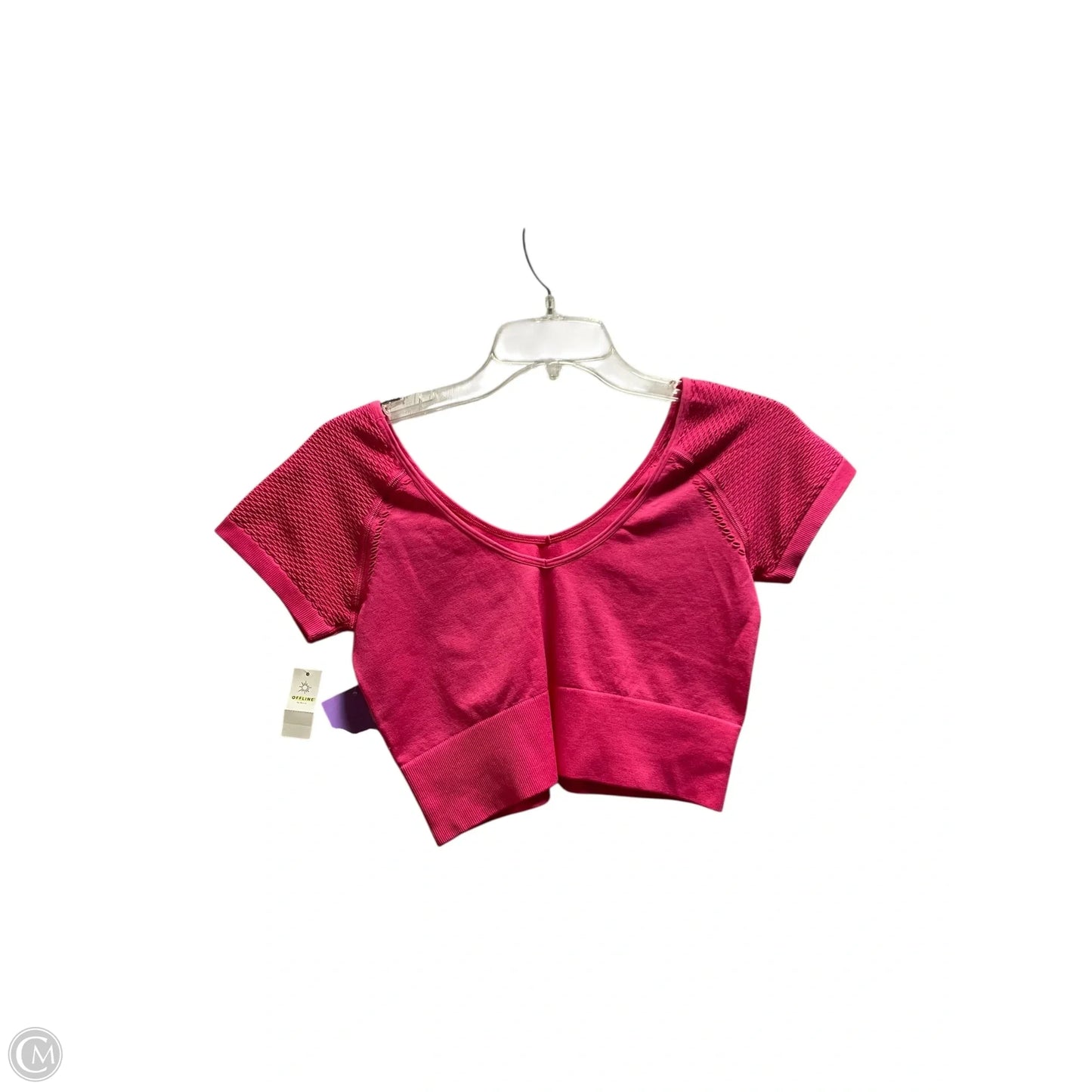 Athletic Top Short Sleeve By Offline By Aerie In Pink, Size: M