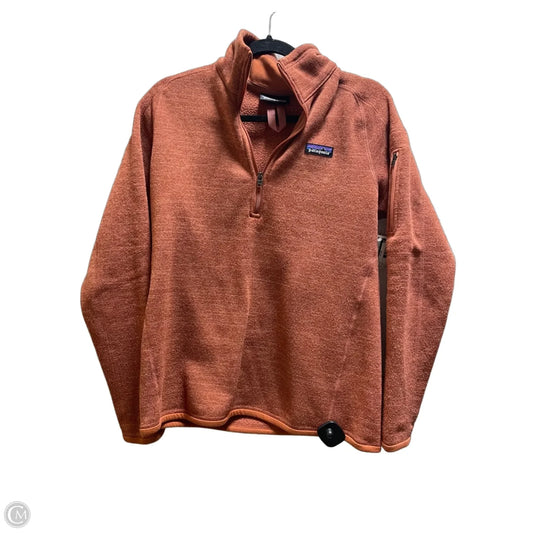 Sweatshirt Collar By Patagonia In Orange, Size: S