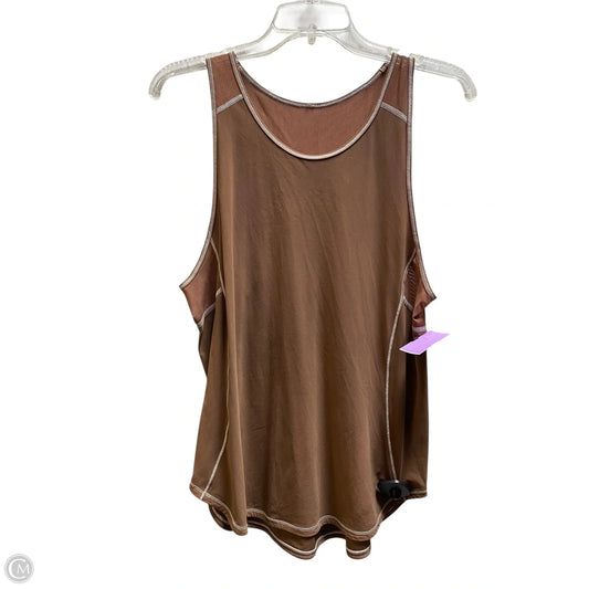 Athletic Tank Top By Lululemon In Brown, Size: M