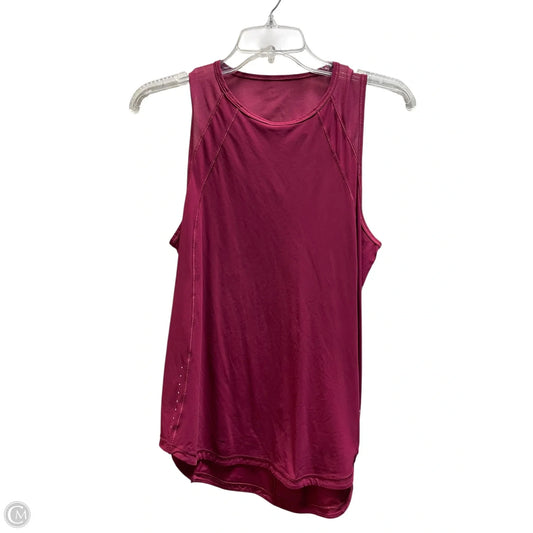 Athletic Tank Top By Lululemon In Pink, Size: M