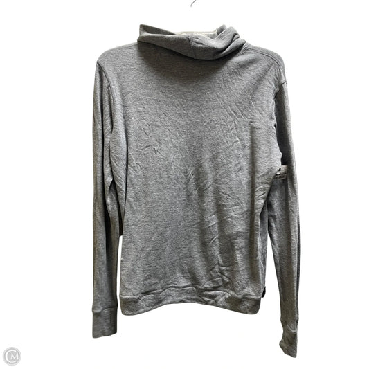 Athletic Top Long Sleeve Collar By Lululemon In Grey, Size: S