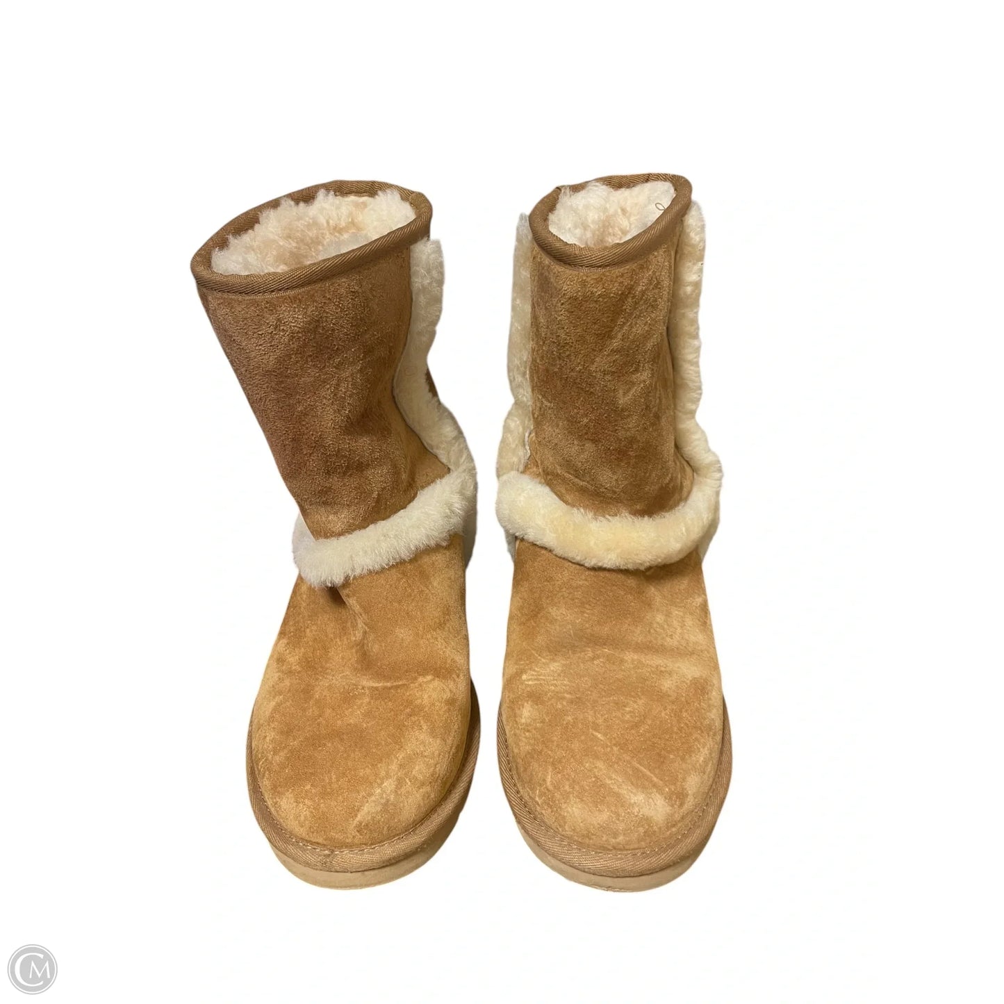 Boots Designer By Ugg In Brown, Size: 7