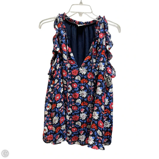 Top Sleeveless Designer By Kate Spade In Blue, Size: Xl