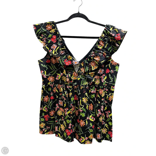 Top Sleeveless Designer By Kate Spade In Black, Size: 14