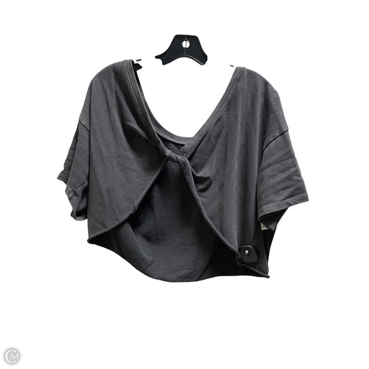 Top Short Sleeve By Aerie In Grey, Size: Xl