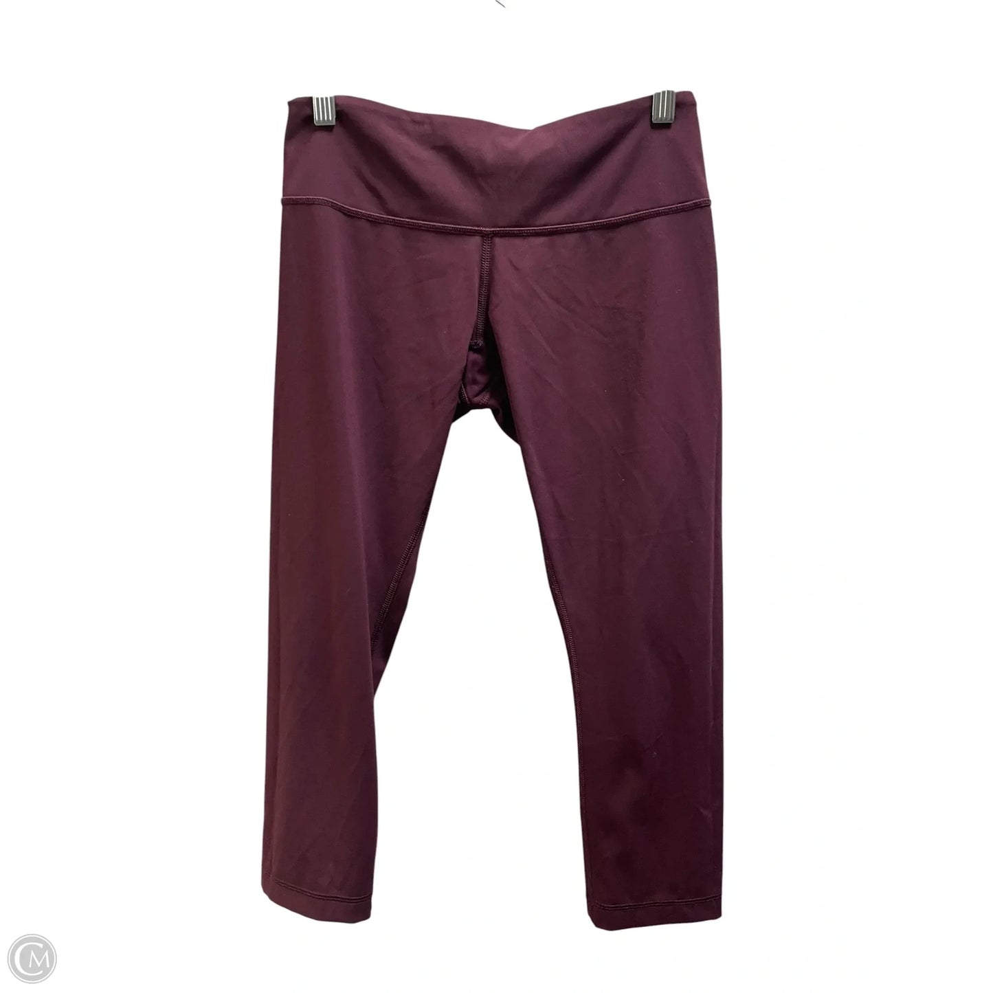 Athletic Capris By Lululemon In Maroon, Size: 6