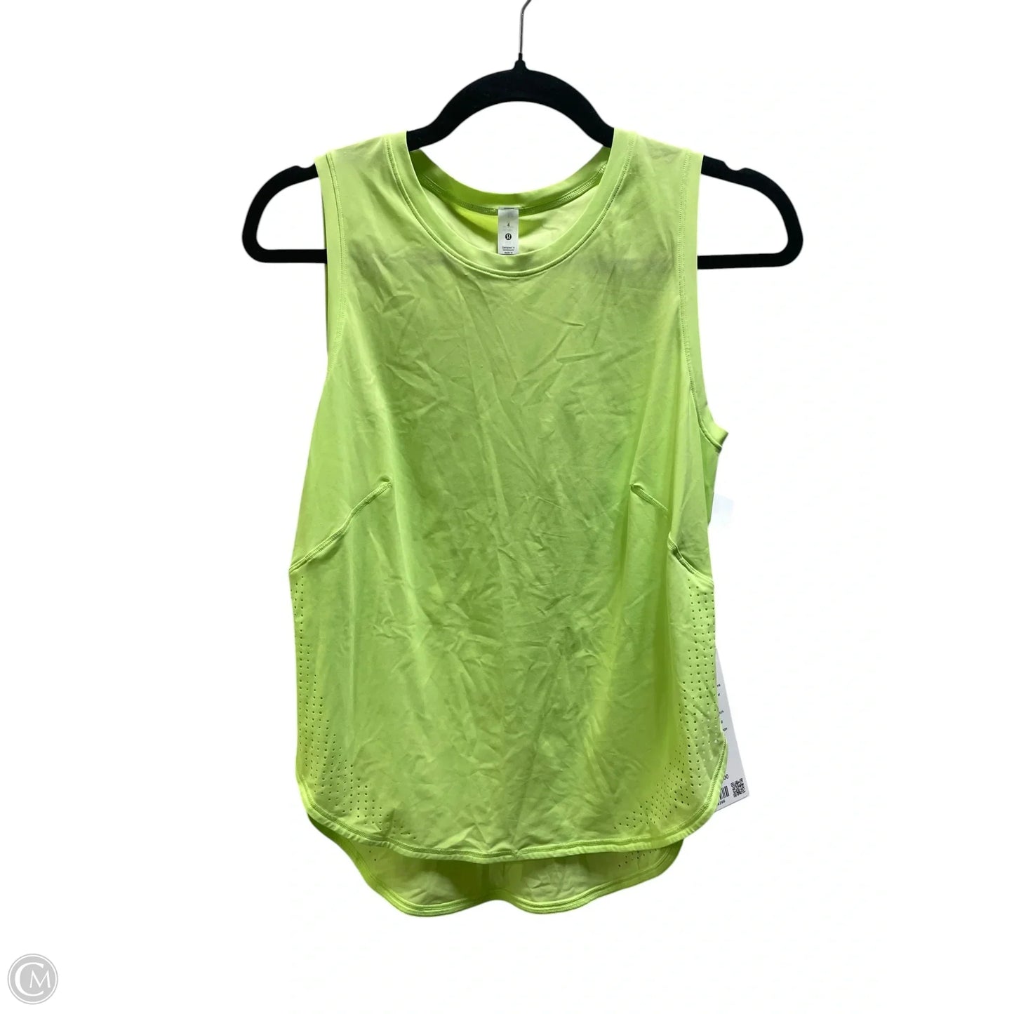 Athletic Tank Top By Lululemon In Green, Size: 4