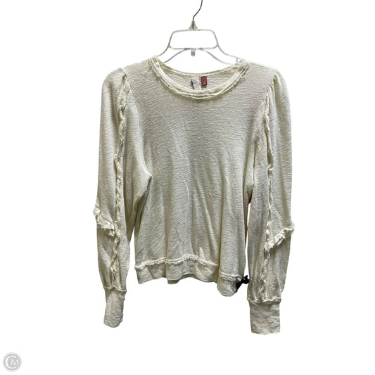Top Long Sleeve By Pilcro In Yellow, Size: S