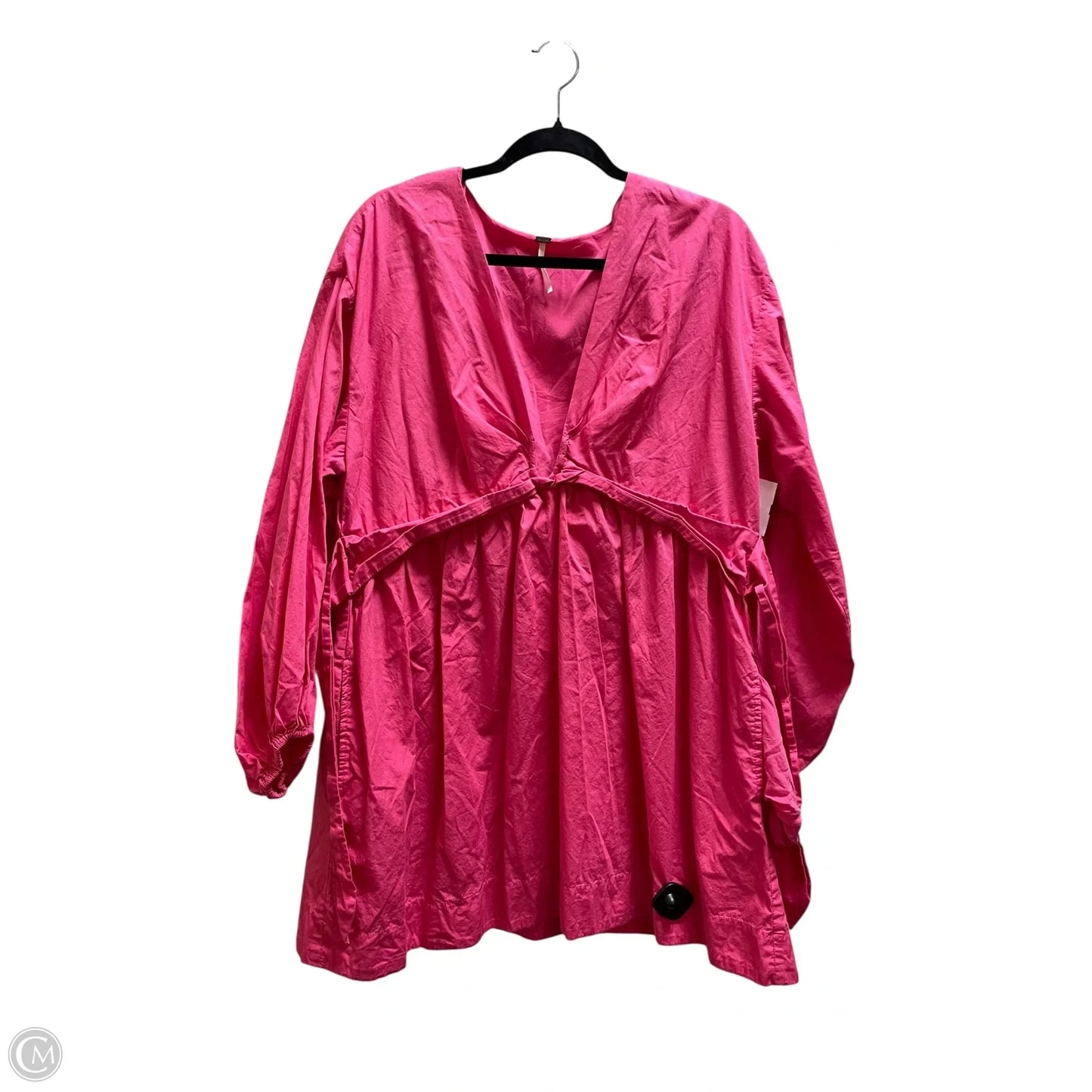 Top Short Sleeve By Free People In Pink, Size: L
