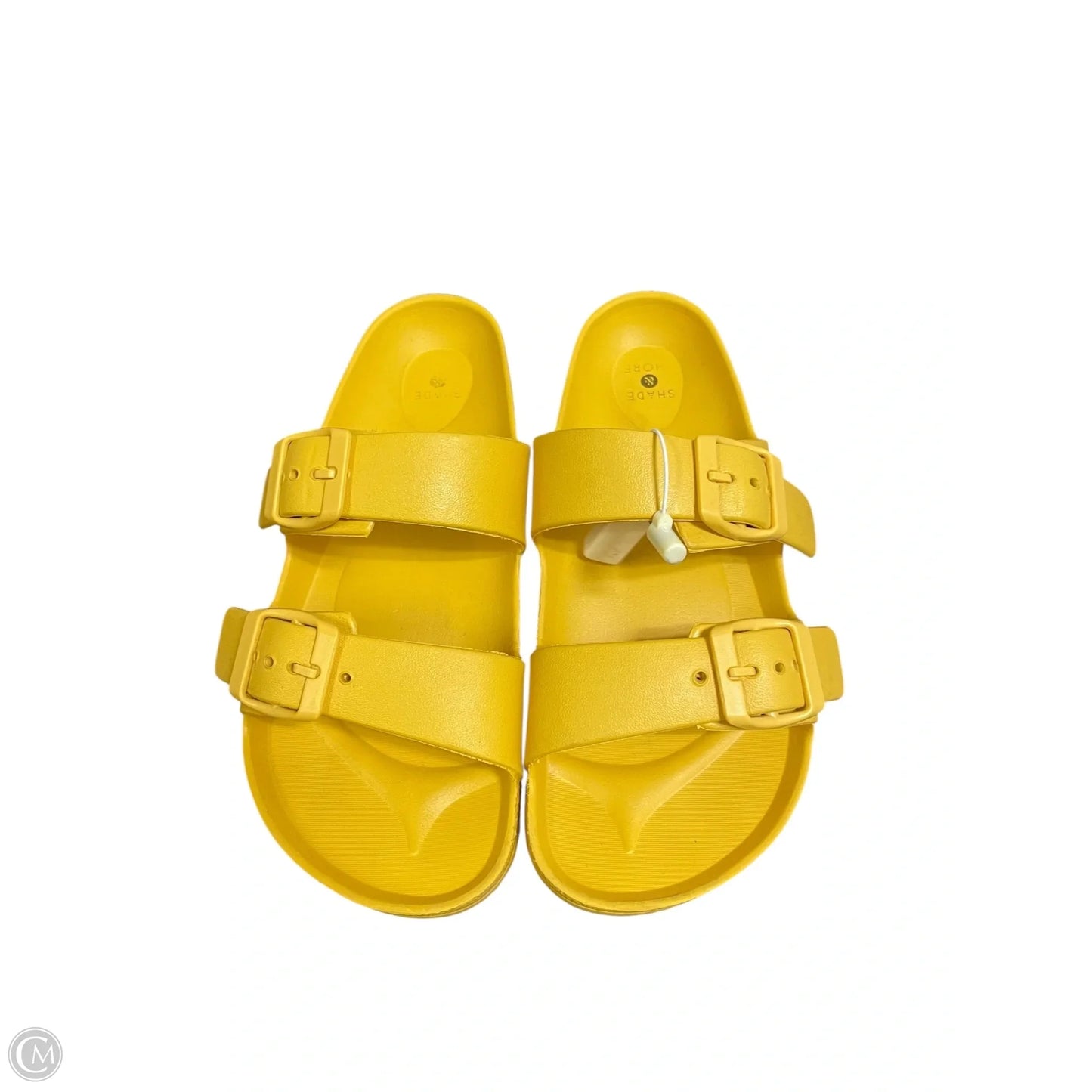 Sandals Flip Flops By Shade & Shore In Yellow, Size: 6