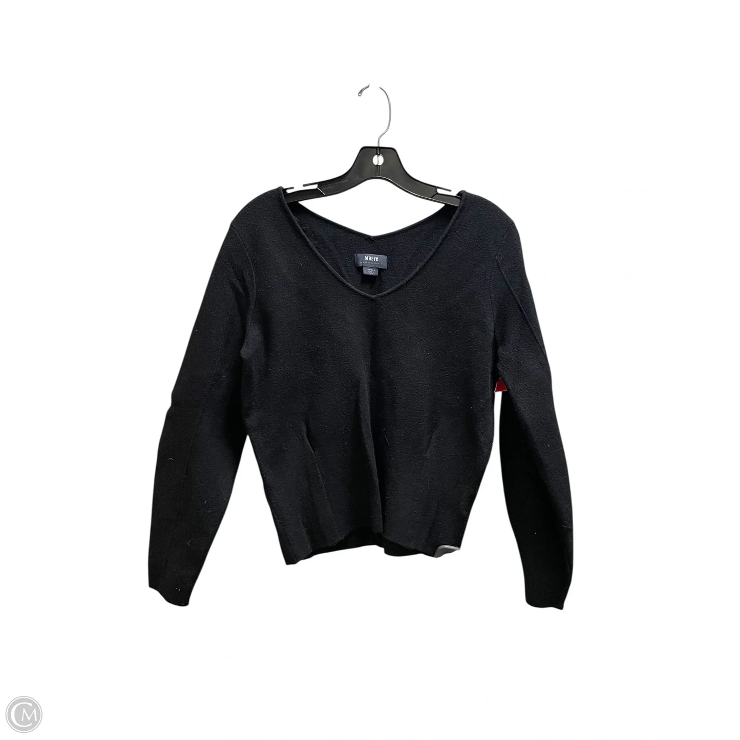 Top Long Sleeve By Maeve In Black, Size: S