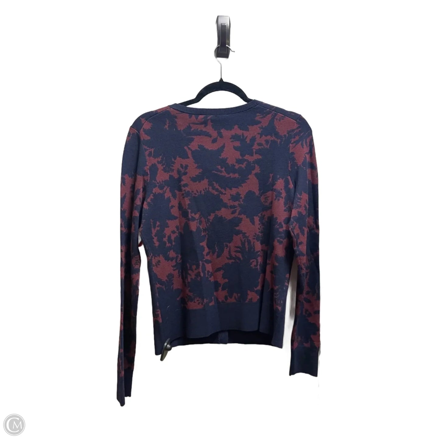 Sweater Cardigan By Ann Taylor In Blue, Size: M