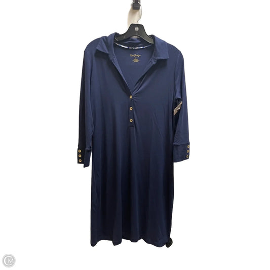 Dress Designer By Lilly Pulitzer In Navy, Size: M