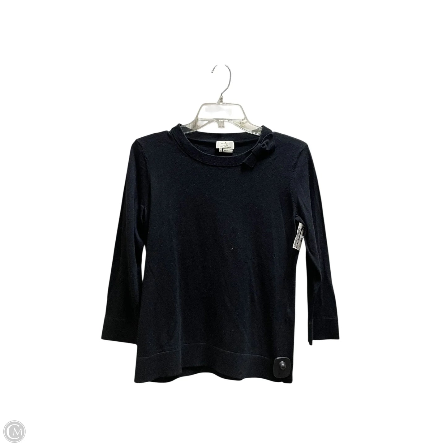 Top Long Sleeve Designer By Kate Spade In Black, Size: M