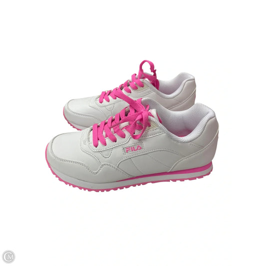 Shoes Athletic By Fila In White, Size: 9