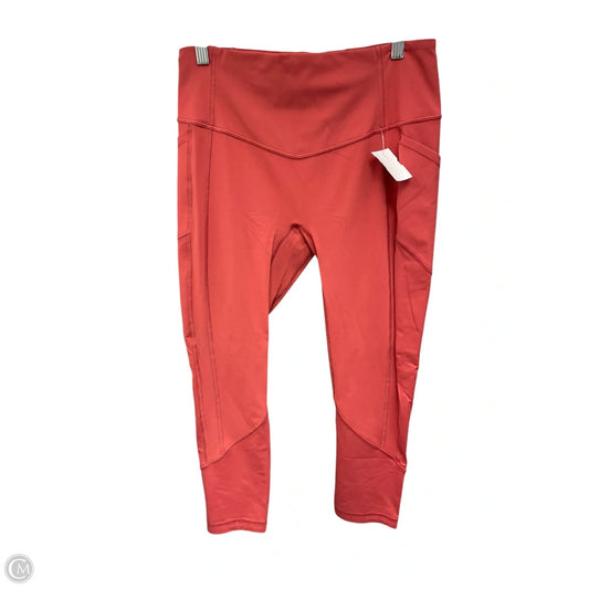 Athletic Leggings By Lululemon In Orange, Size: 10