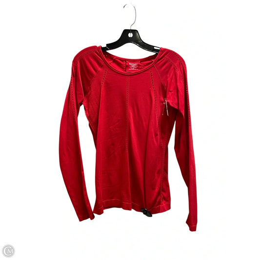 Athletic Top Long Sleeve Collar By Athleta In Red, Size: S
