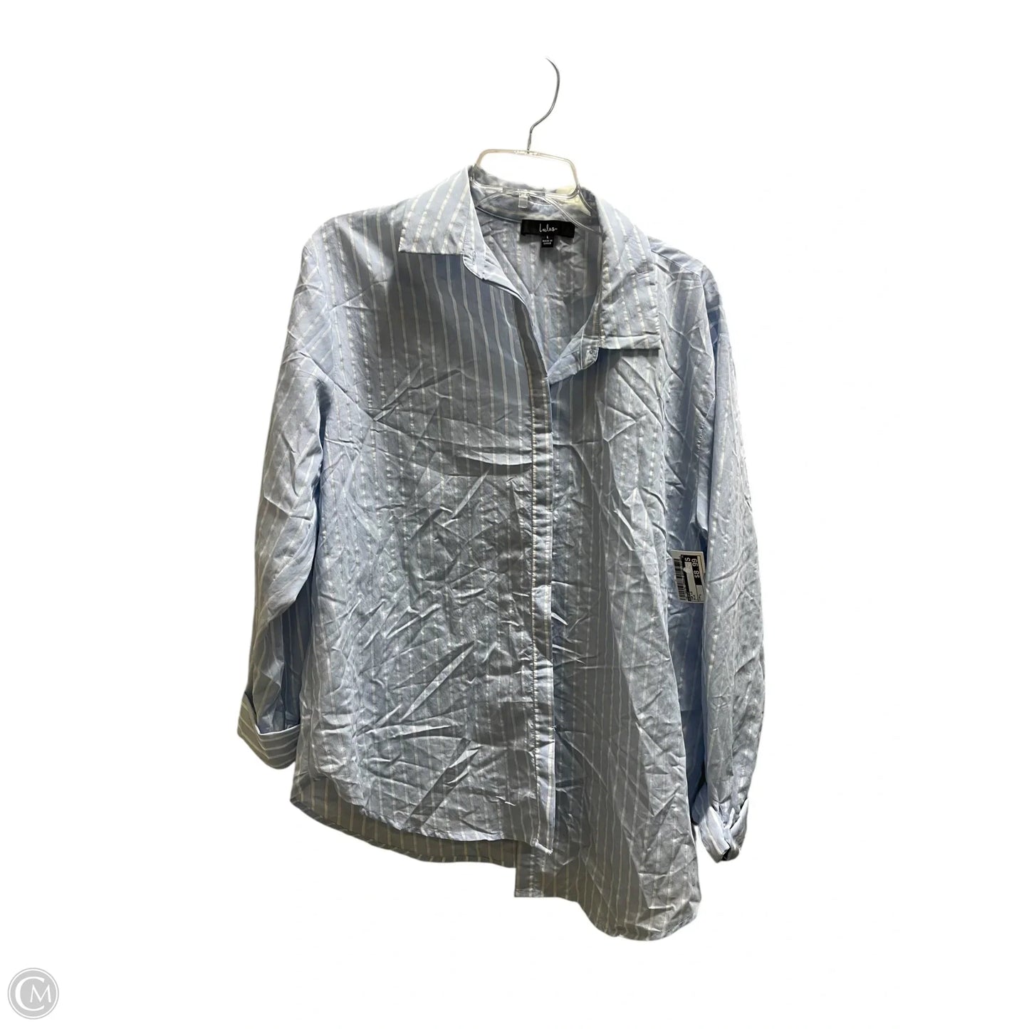 Top Long Sleeve By Lulus In Blue, Size: L