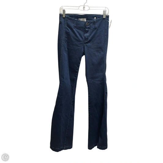 Jeans Wide Leg By Free People In Blue Denim, Size: 4
