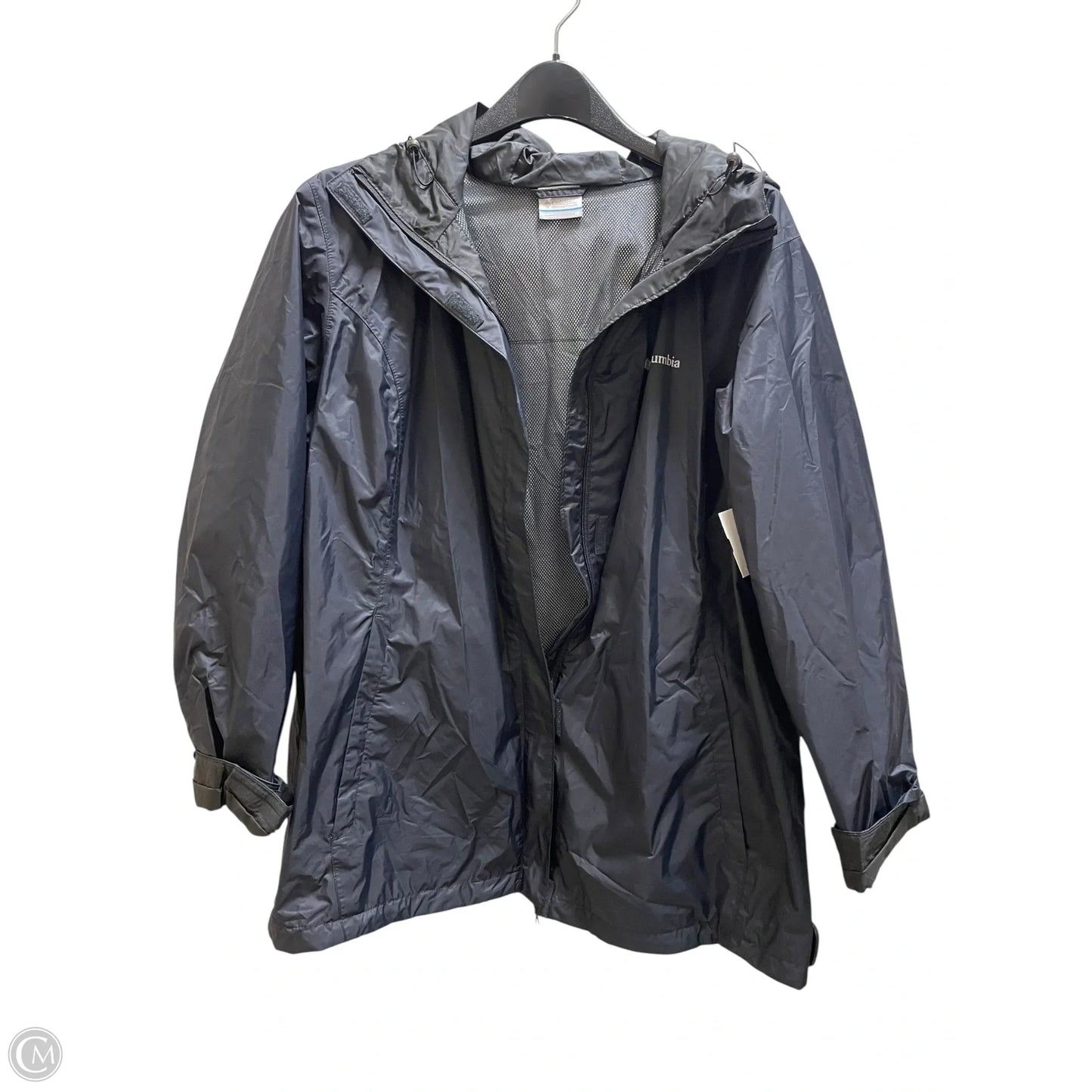 Jacket Windbreaker By Columbia In Black, Size: 1x