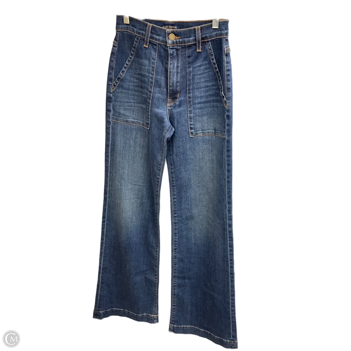 Jeans Wide Leg By Ramy Brook In Blue Denim, Size: 0p