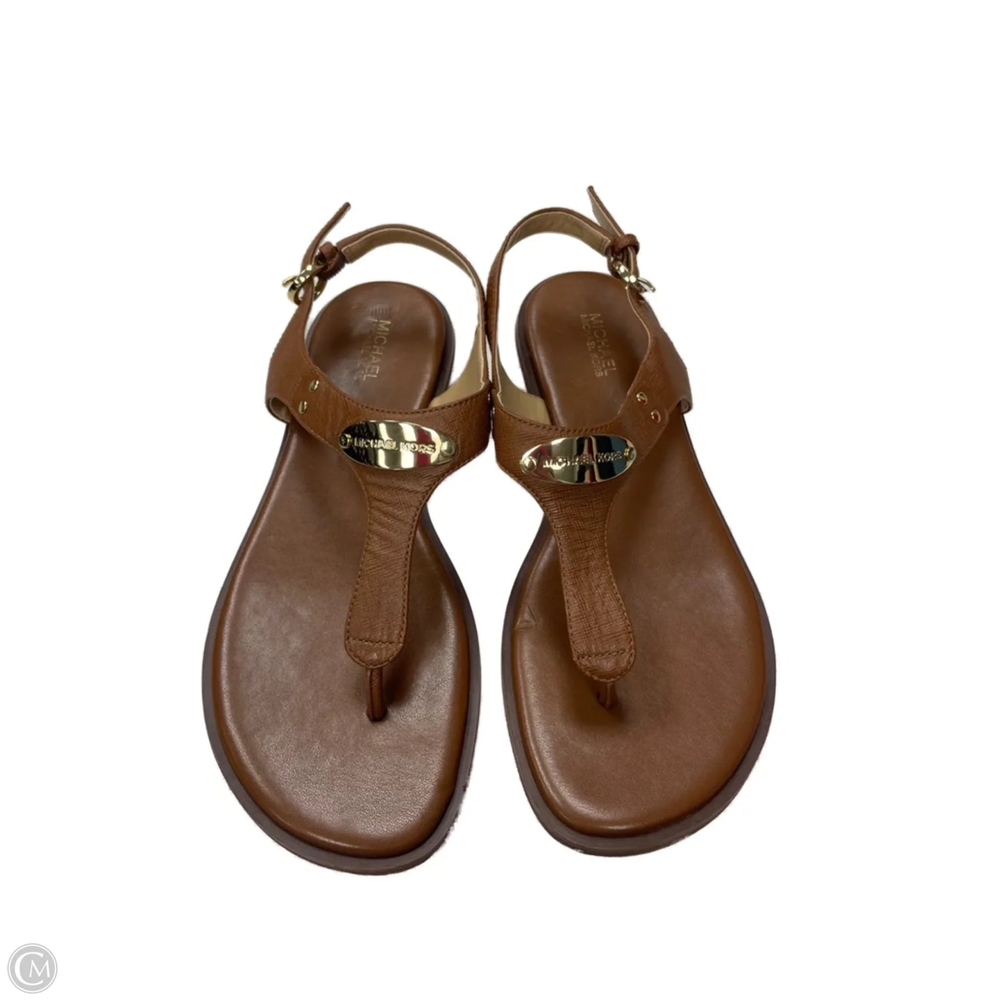Sandals Designer By Michael Kors In Brown, Size: 7