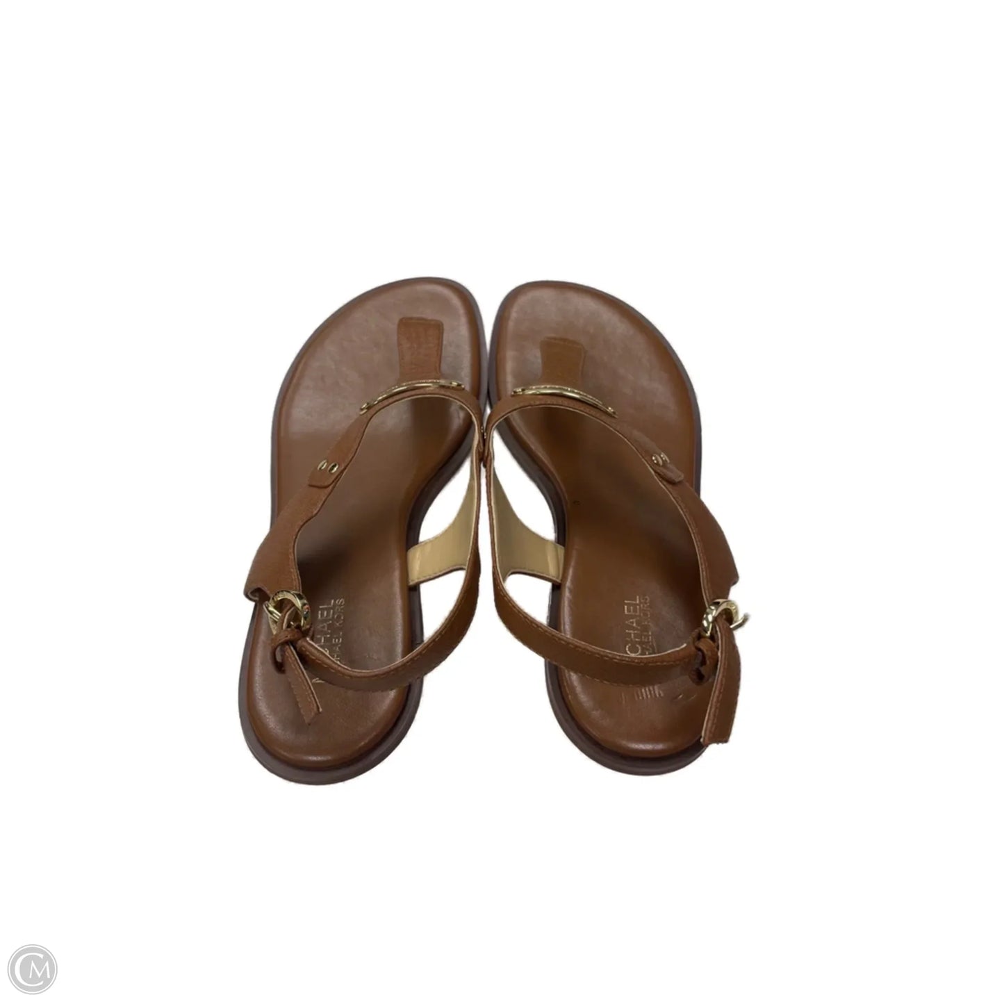 Sandals Designer By Michael Kors In Brown, Size: 7