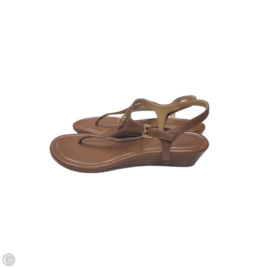 Sandals Designer By Michael Kors In Brown, Size: 7