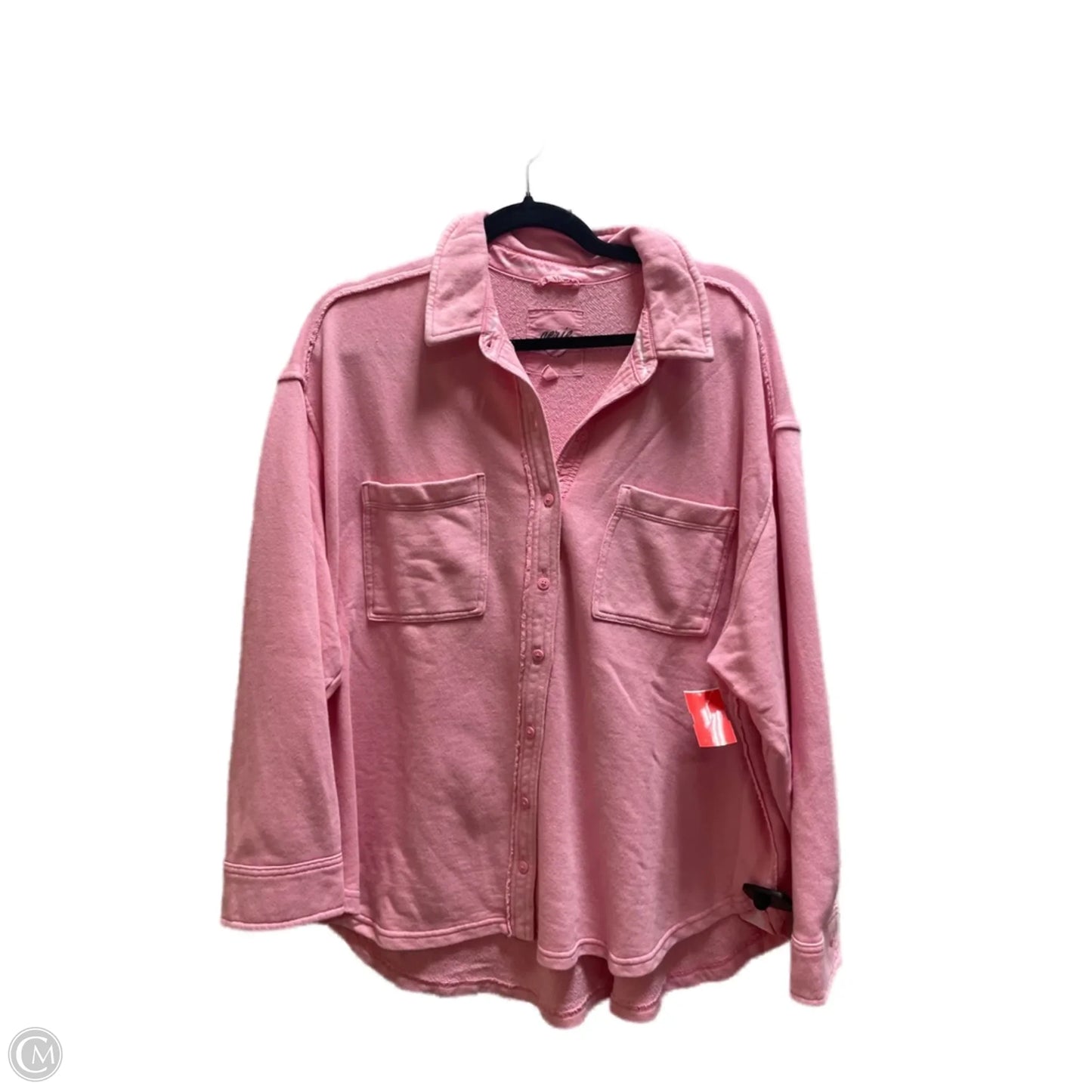 Top Long Sleeve By Aerie In Pink, Size: M