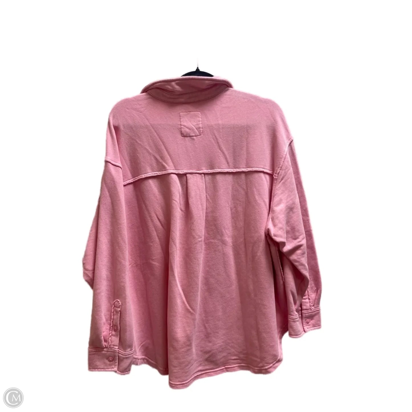 Top Long Sleeve By Aerie In Pink, Size: M