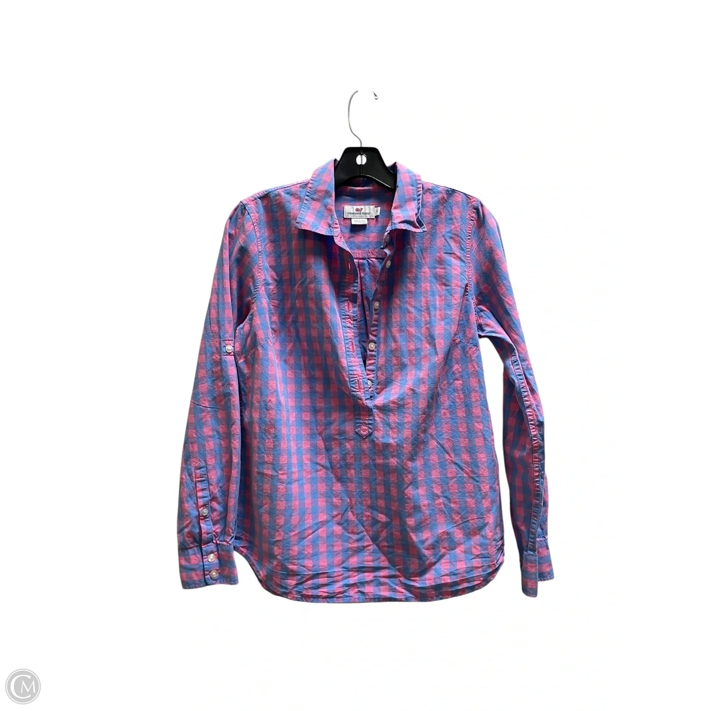 Top Long Sleeve By Vineyard Vines In Pink, Size: S