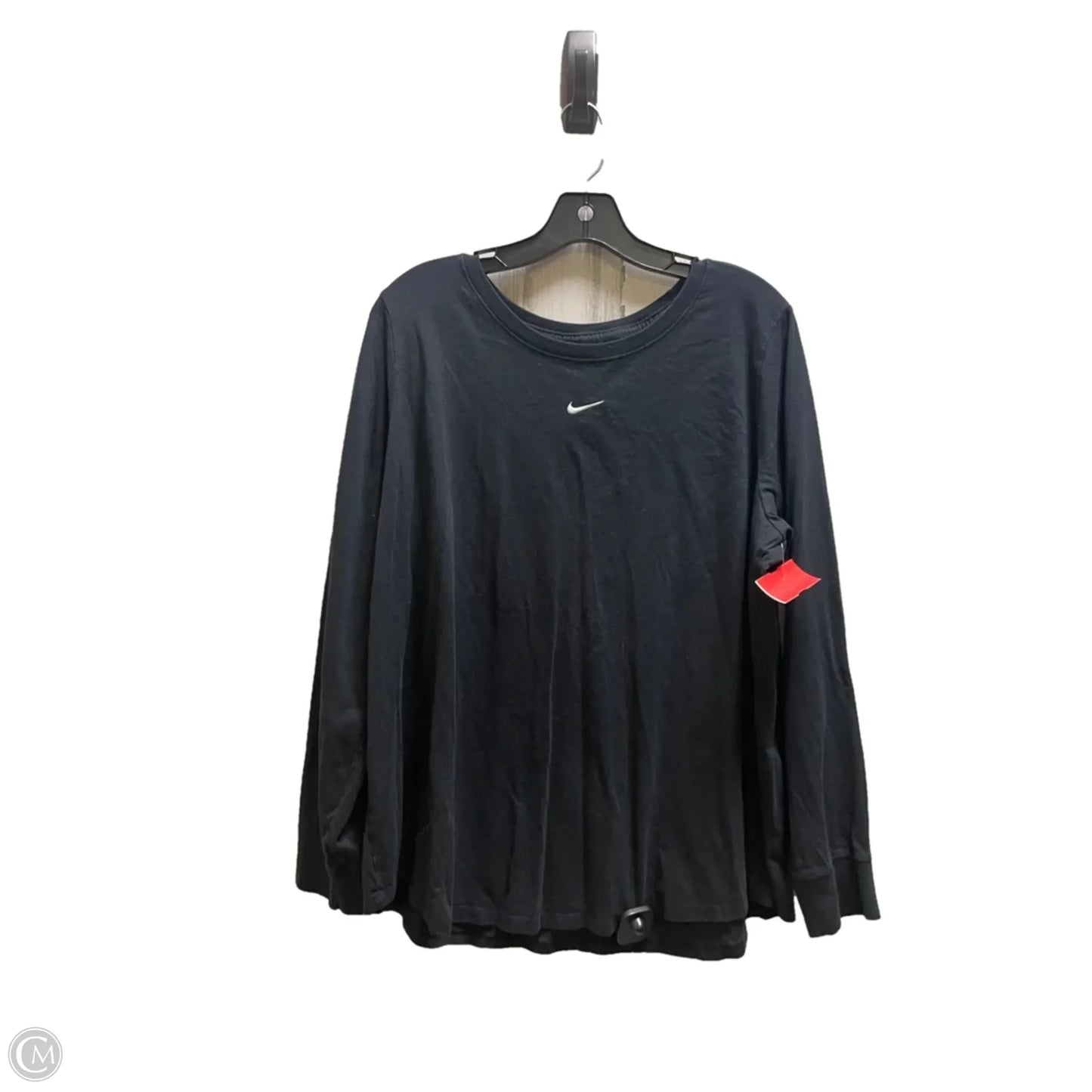 Top Long Sleeve By Nike Apparel In Black, Size: 2x