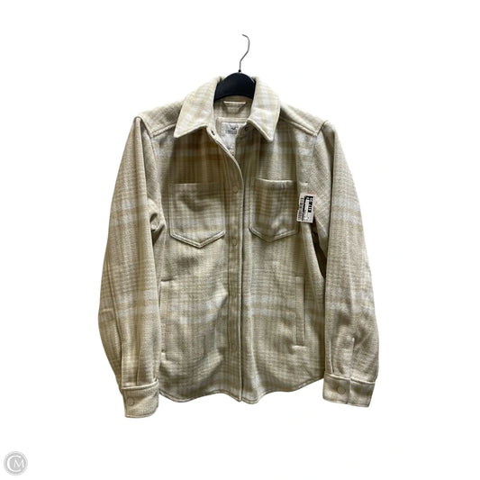 Jacket Fleece By Hollister In Cream, Size: M