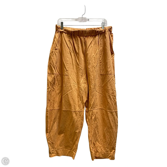 Pants Linen By Free People In Yellow, Size: Xl