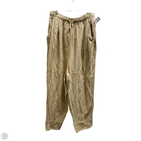 Pants Linen By Free People In Green, Size: L