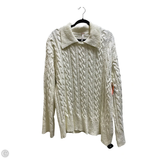 Sweater By Free People In Cream, Size: Xl