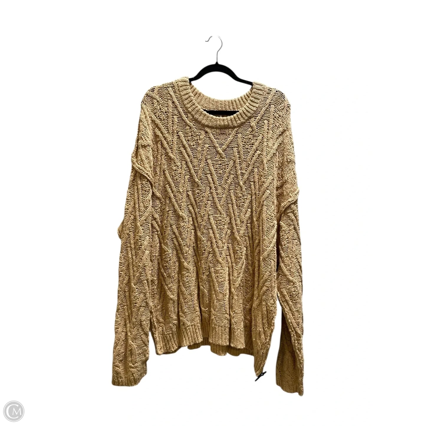Sweater By Free People In Yellow, Size: Xl
