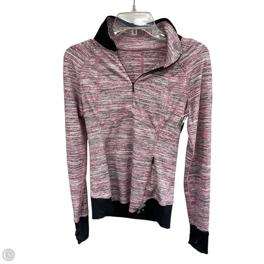 Athletic Top Long Sleeve Collar By Lululemon In Pink, Size: S