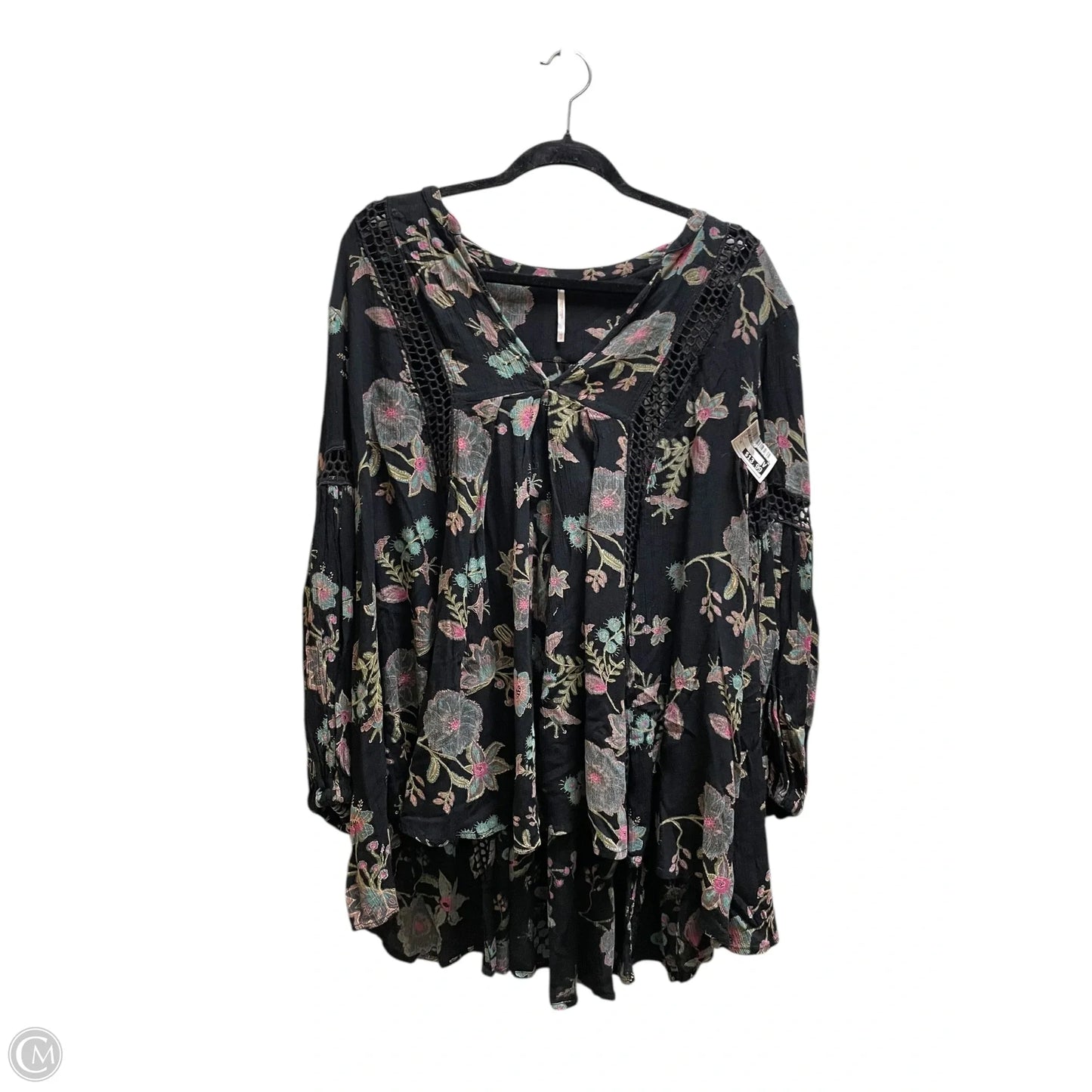 Top Long Sleeve By Free People In Black, Size: Xs