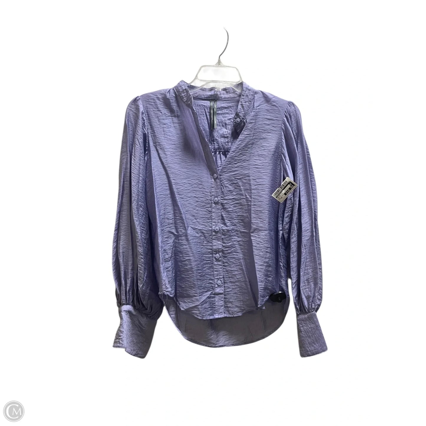 Top Long Sleeve By Anthropologie In Purple, Size: Xs