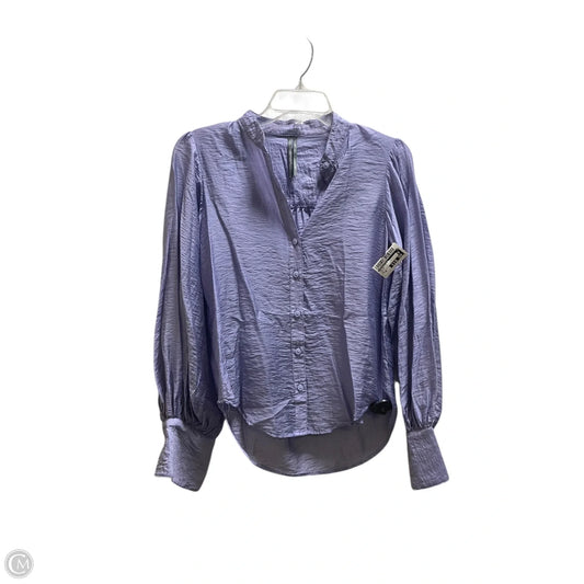 Top Long Sleeve By Anthropologie In Purple, Size: Xs